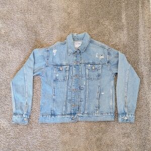 Women's Old Navy Distressed Denim Jacket Size S